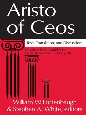 cover image of Aristo of Ceos